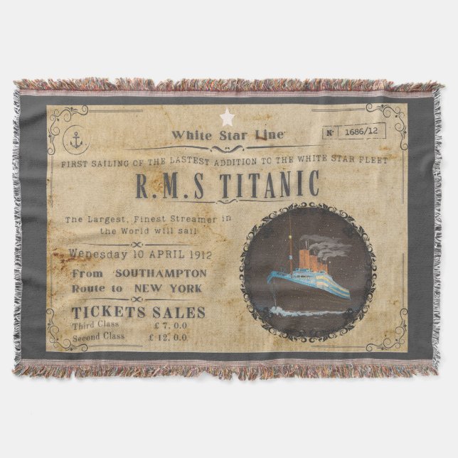 RMS TITANIC BOARDING ADVERSTING FILT (Framsidan)