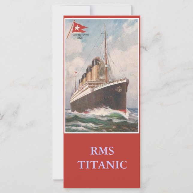 RMS Titanic-bokmärke (Framsida)