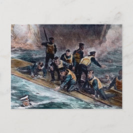 RMS Titanic Crew Escapes Behemoth Sinks Vykort