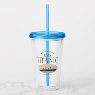 RMS Titanic Ghost Frakt Sepia Acrylic Tumbler Take Away Mugg