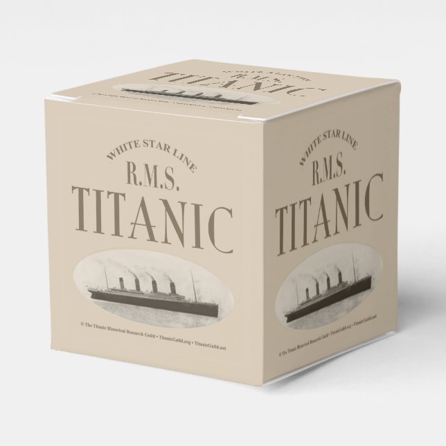 RMS Titanic Ghost Frakt Sepia Classic 2x2 Favoritr Presentaskar (Framsidan Sidan)