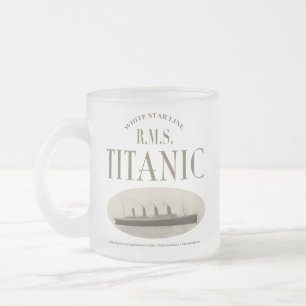 RMS Titanic Ghost Frakt Sepia Frostat glas Mugg