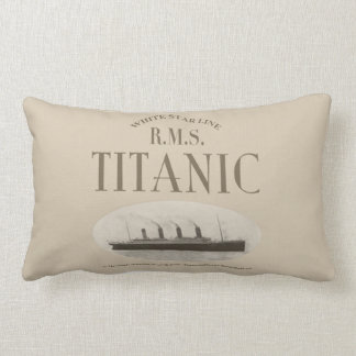 RMS Titanic Ghost Frakt Sepia Lumbar Pillow (13x21 Lumbarkudde