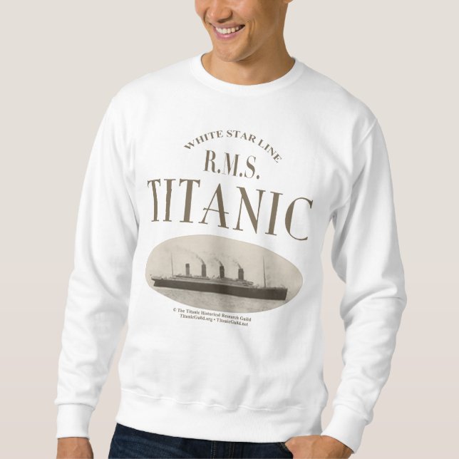 RMS Titanic Ghost Frakt Sepia Sweatshirt (Framsida)
