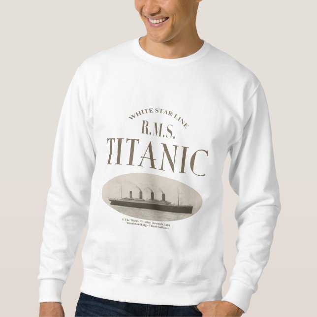 RMS Titanic Ghost Frakt Sepia Sweatshirt (Framsida)