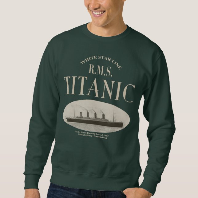 RMS Titanic Ghost Frakt Sepia Sweatshirt (Framsida)