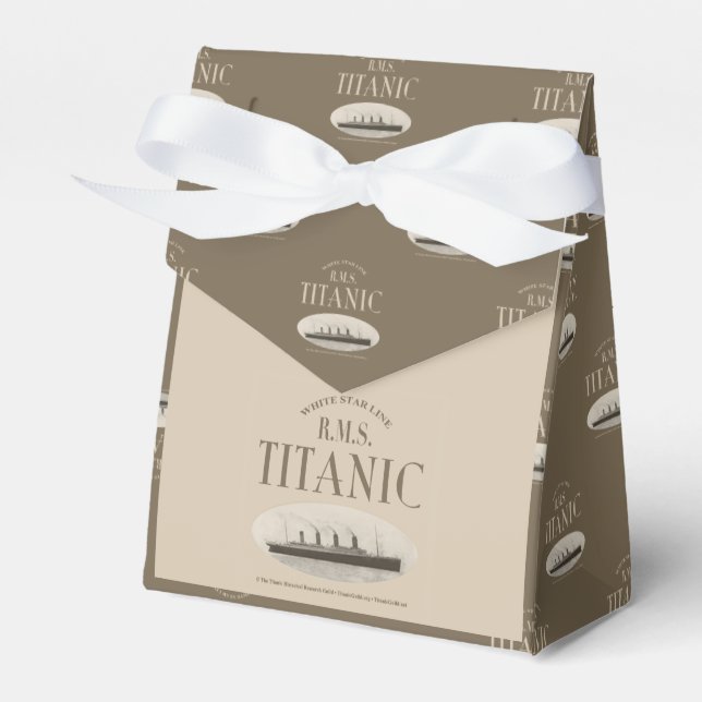 RMS Titanic Ghost Frakt Sepia Tält Favoritbox Presentaskar (Framsidan Sidan)