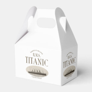 RMS Titanic Ghost Frakt Sepia White Gable Favoritb Presentaskar