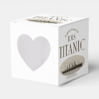 RMS Titanic Ghost Frakt Sepia White Heart Favbox Presentaskar