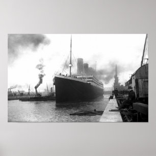 RMS Titanic i Southampton - 1912 Poster
