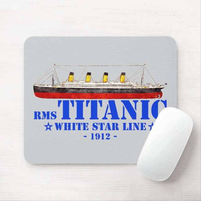 RMS Titanic Illustration - White Star Line 1912 Musmatta (Med mus)
