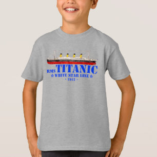 RMS Titanic Illustration - White Star Line 1912 T Shirt