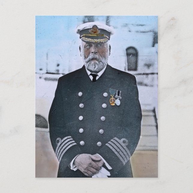 RMS Titanic Kapten Edward J. Smith Vykort (Framsida)