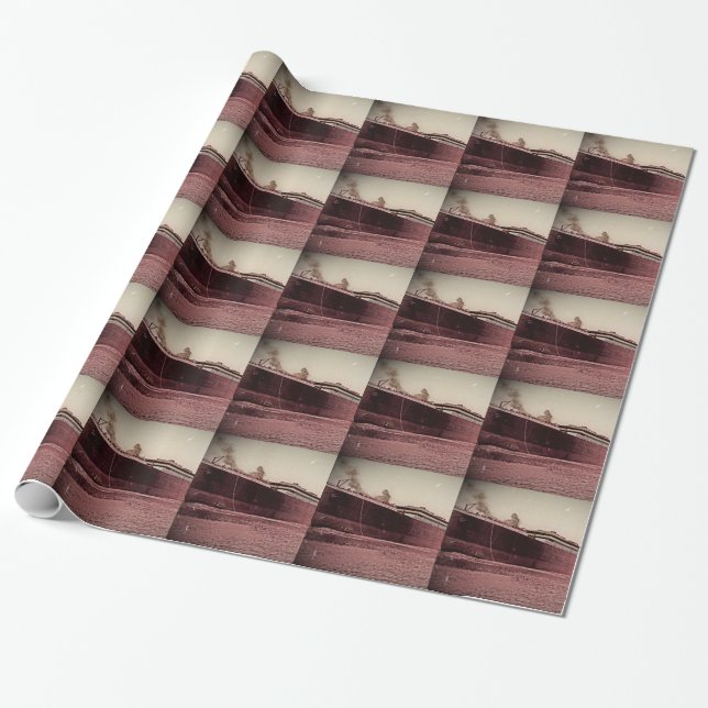 RMS Titanic Maiden Voyage Presentpapper (Utrullad)