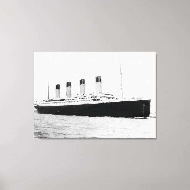 RMS Titanic Passenger Liner Canvastryck (Framsida)