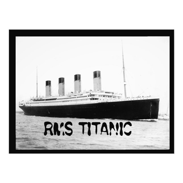 RMS Titanic Passenger Liner  Fototryck (Framsidan)