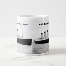 RMS Titanic Passenger Liner Jumbo Mugg