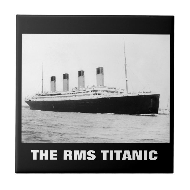 RMS Titanic Passenger Liner Kakelplatta (Framsidan)
