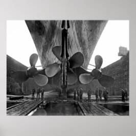 RMS Titanic Propellers Poster