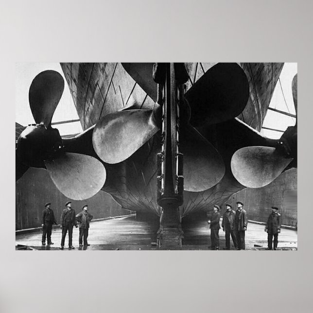 RMS TITANIC Propellers Poster (Framsidan)