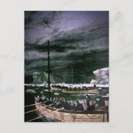 RMS Titanic Survivors i Vintagen Livbåtar Vykort
