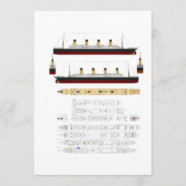 RMS Titanic Teckning och diagram