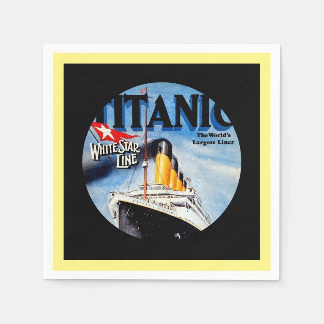 RMS Titanic Travel AD Pappersservett (Framsidan)