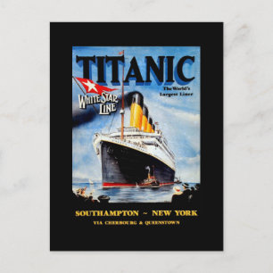 RMS Titanic Travel AD Vykort