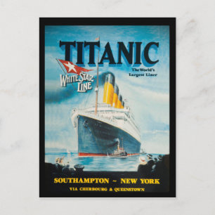 RMS Titanic Travel AD Vykort