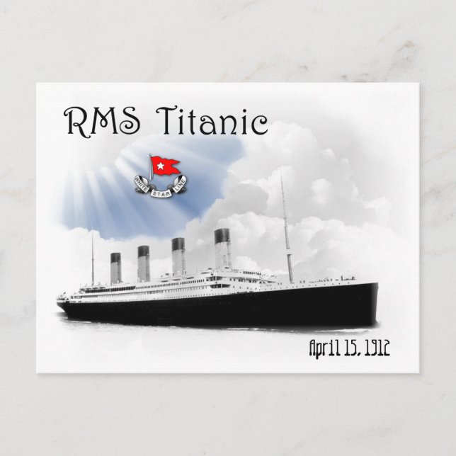 RMS Titanic Vykort (Framsida)