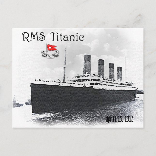 RMS Titanic Vykort (Framsida)