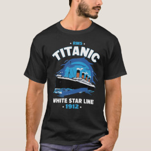 Rms titanic white star line 1912 t shirt