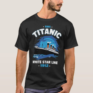 Rms titanic white star line 1912 t shirt