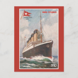 RMS Titanic White Star Line Vykort