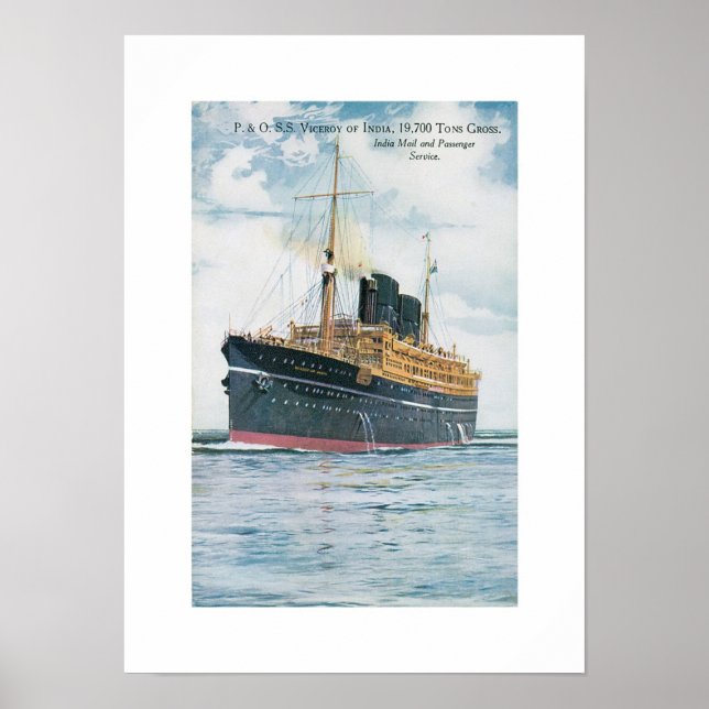 RMS Viceroy of India Poster (Framsidan)
