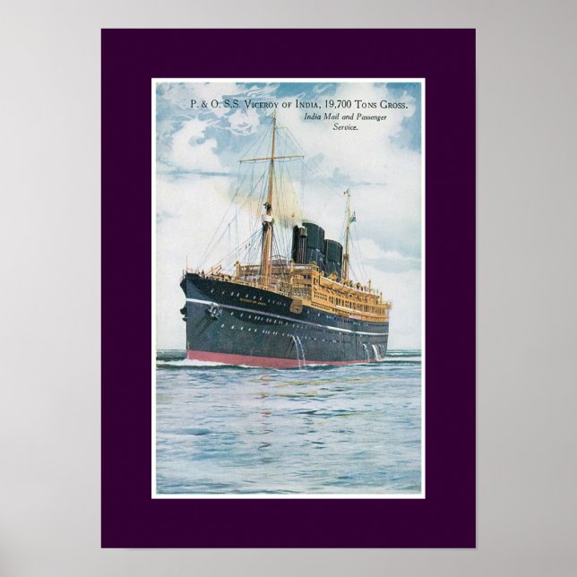 RMS Viceroy of India Poster (Framsidan)