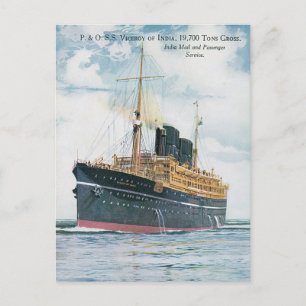 RMS Viceroy of India Vykort