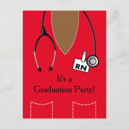 RN Black Nurse Studenten bjudan SCrub #44 Inbjudningar