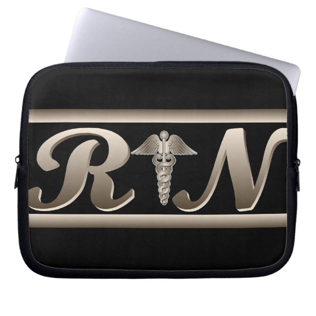 Rn-Caduceus Laptop Sleeve (Framsidan)