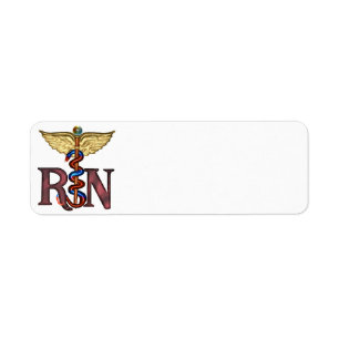 Rn-Caduceus Returadress Etikett