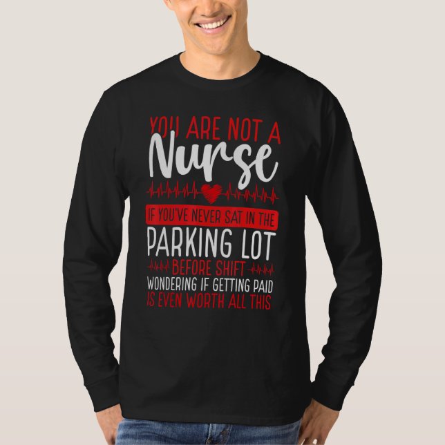 RN CNA Nursing Night Shift Nurse Appreciation Card T Shirt (Framsida)