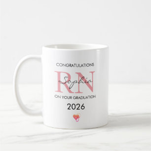 RN-examen Personligt Namn Klass 2026 Kaffemugg