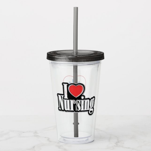 RN I Kärlek Nursing Take Away Mugg (Framsida)