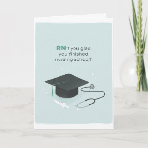 RN - inget Glad Nurse Studenten-kort Kort