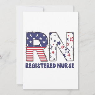 RN legitimerad sjuksköterska 4:e juli Subtil ameri Inbjudningar