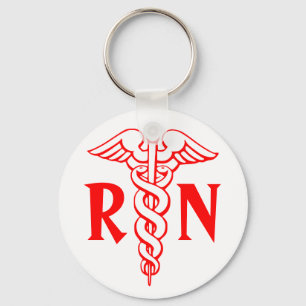 Rn-legitimerad sjuksköterska Keychain med Nyckelring