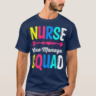 RN LPN Sjukstötorget Nurse Fodral Manager Squad T Shirt