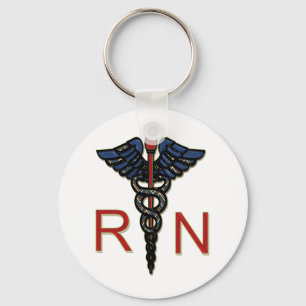 RN med caduceusen Nyckelring