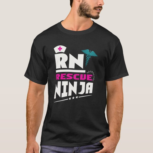 RN Ninja Nurse For Nurses Nursing For Nurses T Shirt (Framsida)
