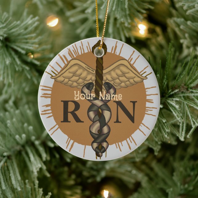 RN Nurse Caduceus Ornament (Träd)